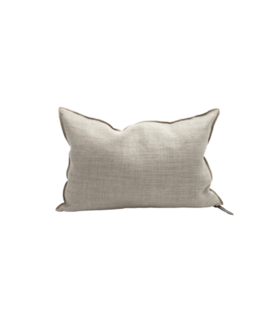 Coussin Toile de Lin Vintage Naturel 40x60
