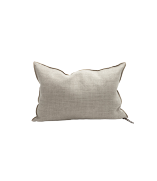 Coussin Toile de Lin Vintage Naturel 40x60