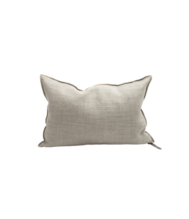 Maison de Vacances Coussin Toile de Lin Vintage Naturel 40x60