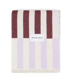 Plaid Tiles Lilas Bordeaux 140x190cm