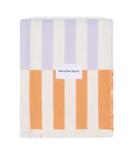 Plaid Tiles Papaye Lilas 140x190cm