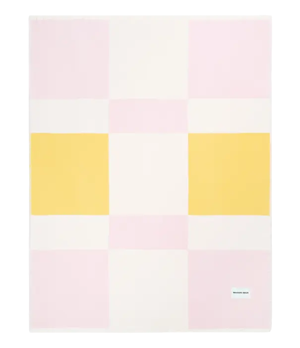 Plaid Check Bold Rose Soleil 140x190cm