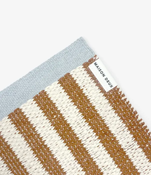 Tapis Stripe Terre 50 x 70 cm