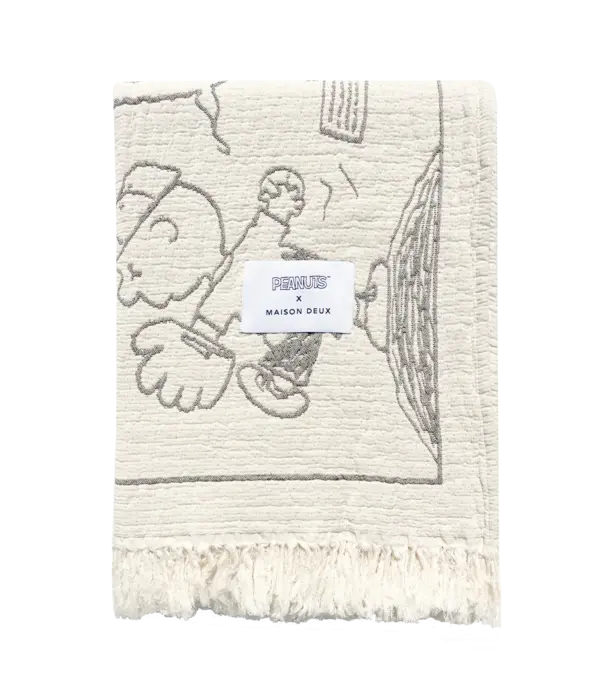 Plaid Peanuts Comic Baseball
