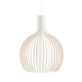 Suspension Octo 4240 - Blanc / Chêne