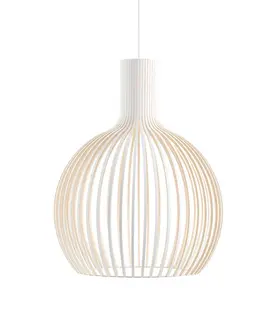 Suspension Octo 4240 - Blanc / Chêne