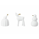 Figurines D'hiver · Lot De 3