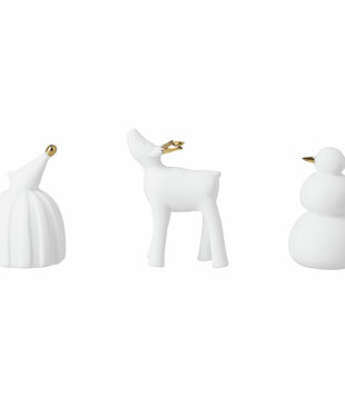 Figurines D'hiver · Lot De 3
