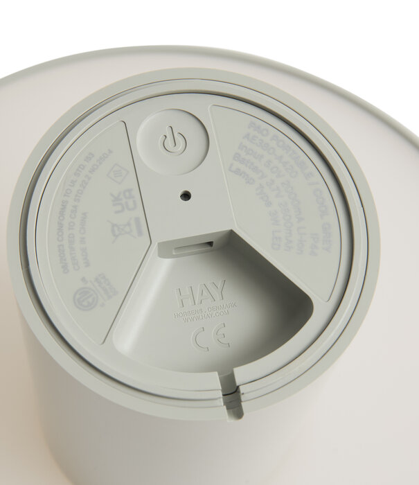 Hay Lampe Portable - Pao - Gris