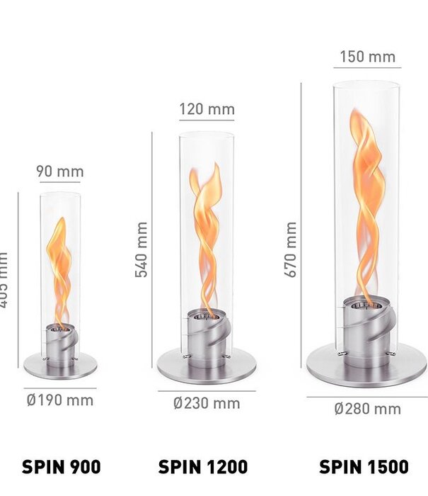hofats Feu De Table SPIN 900 - Argent