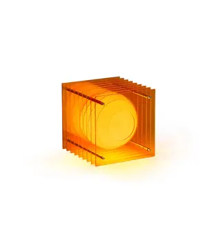 Lampe LOP - Petit Carré - Orange