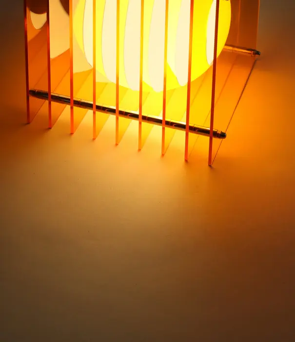 Bang Lampe LOP - Petit Carré - Orange