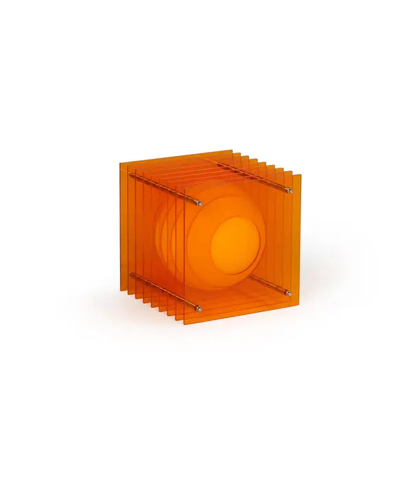 Bang Lampe LOP - Petit Carré - Orange