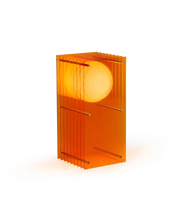 Bang Lampe LOP - Petit Rectangle - Orange