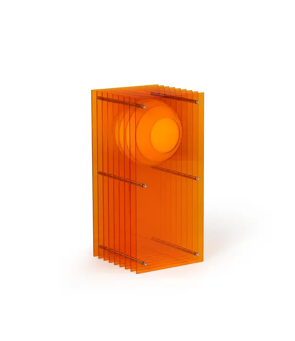 Bang Lampe LOP - Petit Rectangle - Orange