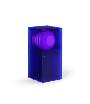 Lampe LOP - Petit Rectangle - Bleu