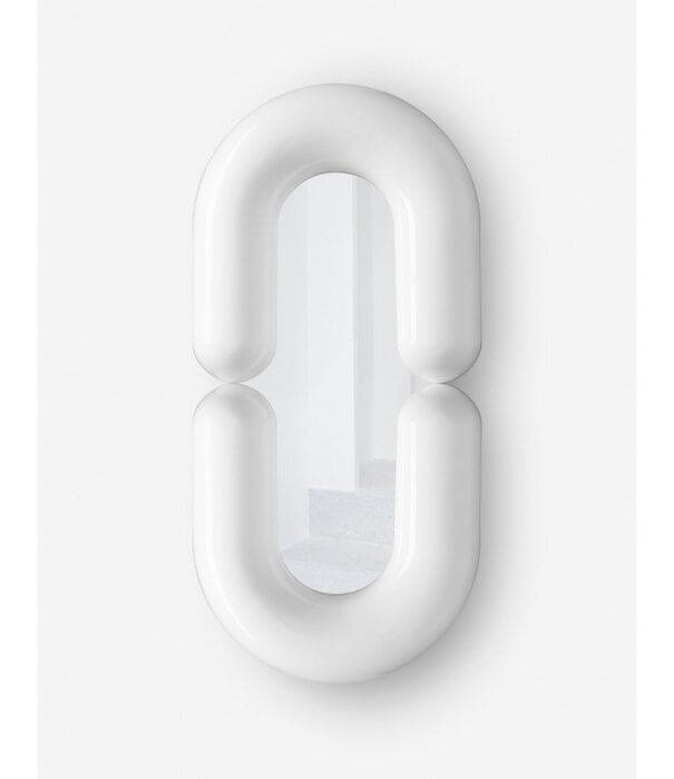 Moustache Miroir Zodiac L - Blanc