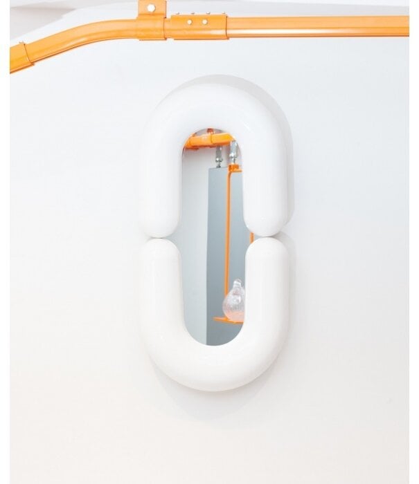Moustache Miroir Zodiac L - Blanc