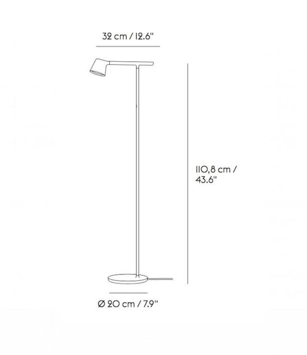 Muuto Tip Floor Lamp - Black