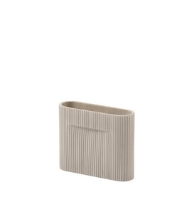 Ridge Vase Beige S