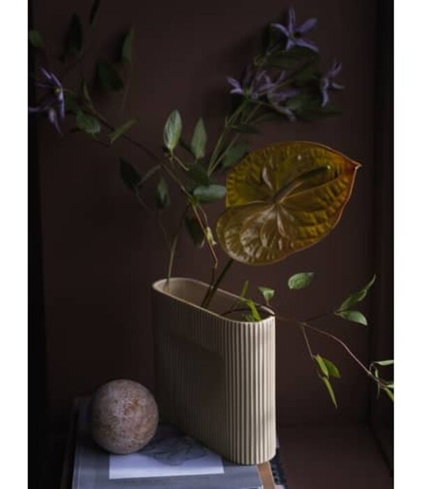 Muuto Ridge Vase Beige S