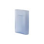 Ridge Vase - H35 - Light Blue Frosted Glass