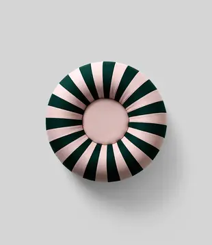 Pouf Float - Vert / Rose Ø80cm