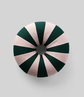Coussin Float - Vert / Rose Ø40cm