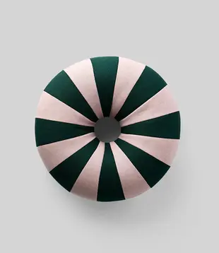 Coussin Float - Vert / Rose Ø40cm