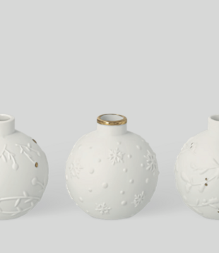 Vases Boule D'hiver · Lot De 3