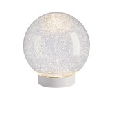 BOULE GLAMOR - 18cm - Blanc