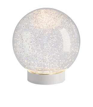 BOULE GLAMOR - 18cm - Blanc