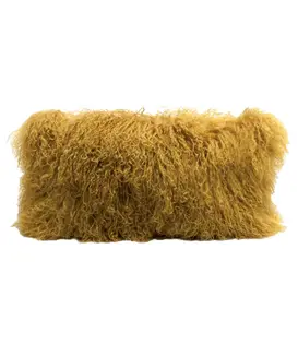 Coussin Chèvre Tibet Ocre 25X50