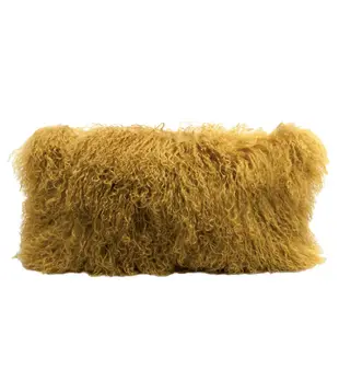 Coussin Chèvre Tibet Ocre 25X50