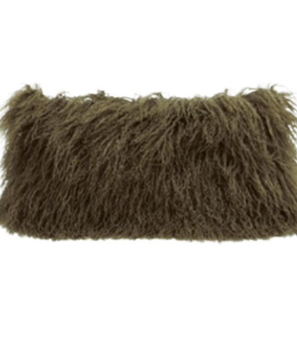 Maison de Vacances Coussin Chèvre Tibet Kaki 25X50