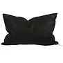Coussin Vice Versa Velours Royal Noir 40x60