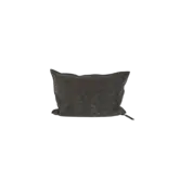 Coussin vice versa Jacquard stone washed kilim noir 30 x 50