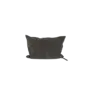 Coussin vice versa Jacquard stone washed kilim noir 30 x 50