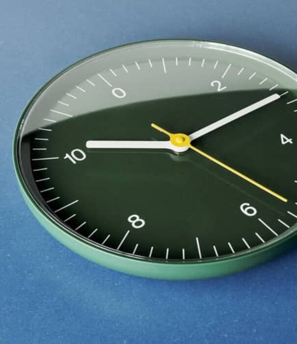 Hay Wall Clock Green
