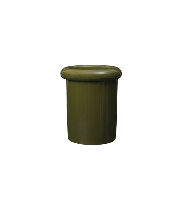 Ferm Living Rollo Pot - H36 - Moss Green