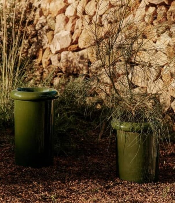 Ferm Living Rollo Pot - H36 - Moss Green