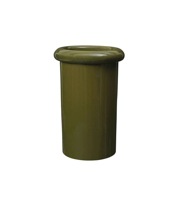Ferm Living Rollo Pot - H46 - Moss Green
