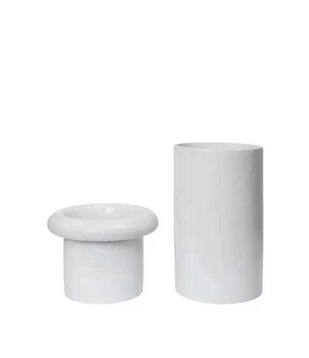 Ferm Living Rollo Pot - H46 - White