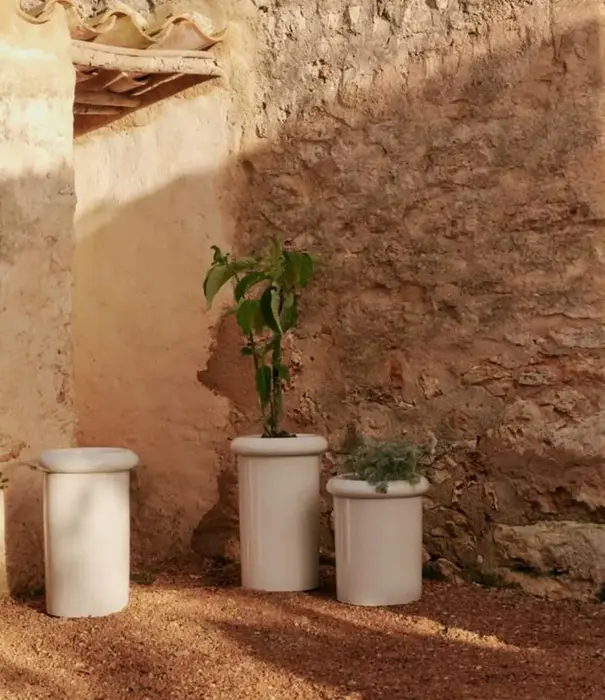 Ferm Living Rollo Pot - H46 - White