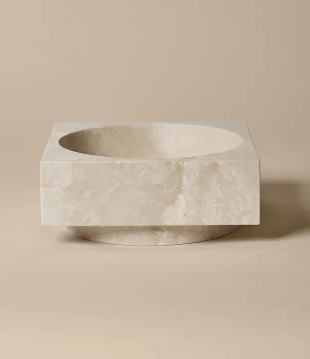Ferm Living Hew High Centrepiece - Travertine