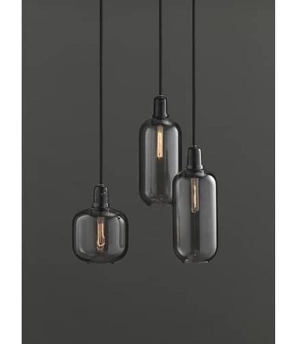 Normann Copenhagen Amp Lamp Large Smoke / Black