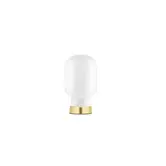 Amp Table Lamp Brass White/Brass