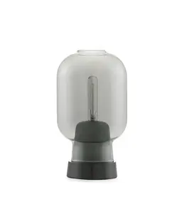 Amp Table Lamp Smoke/ Black