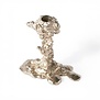 Drip Candle Holder S - Silver