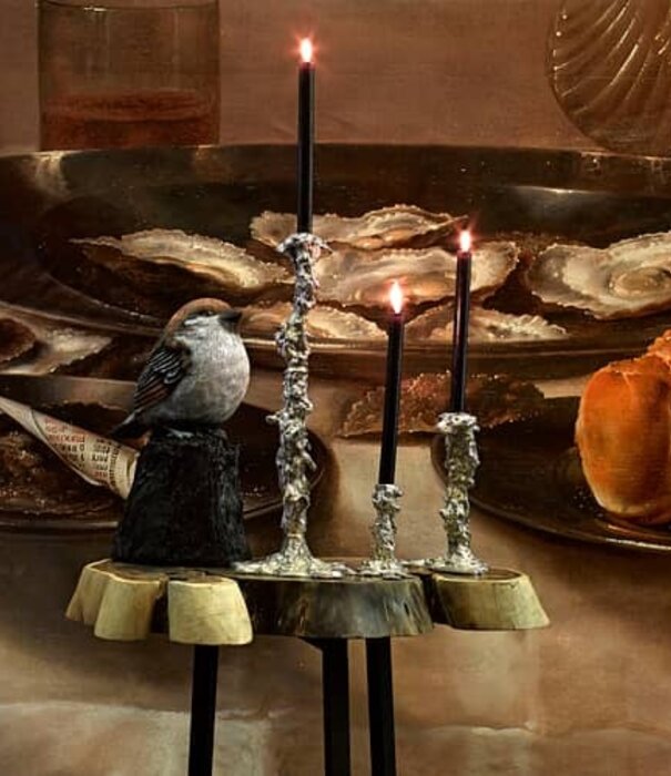 Pols Potten Drip Candle Holder S - Silver